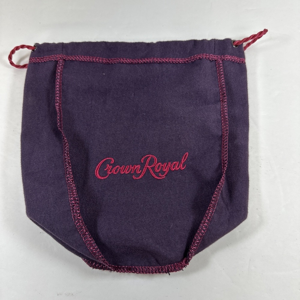 Crown Royal Blackberry Draw String Bag Purple/Pink Used